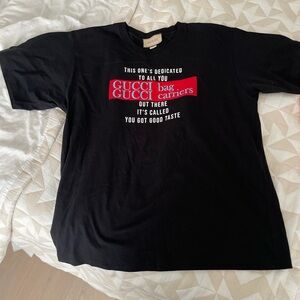 Gucci Black and Red Graphic Tee